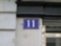 Hausnummer in Genf / Genève