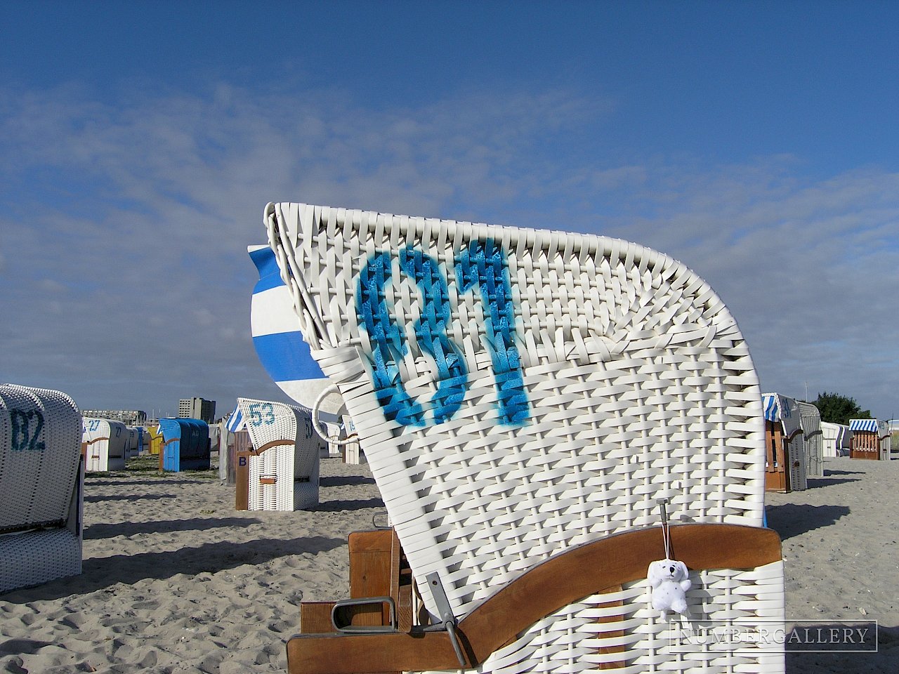 Strandkorb an der Ostsee