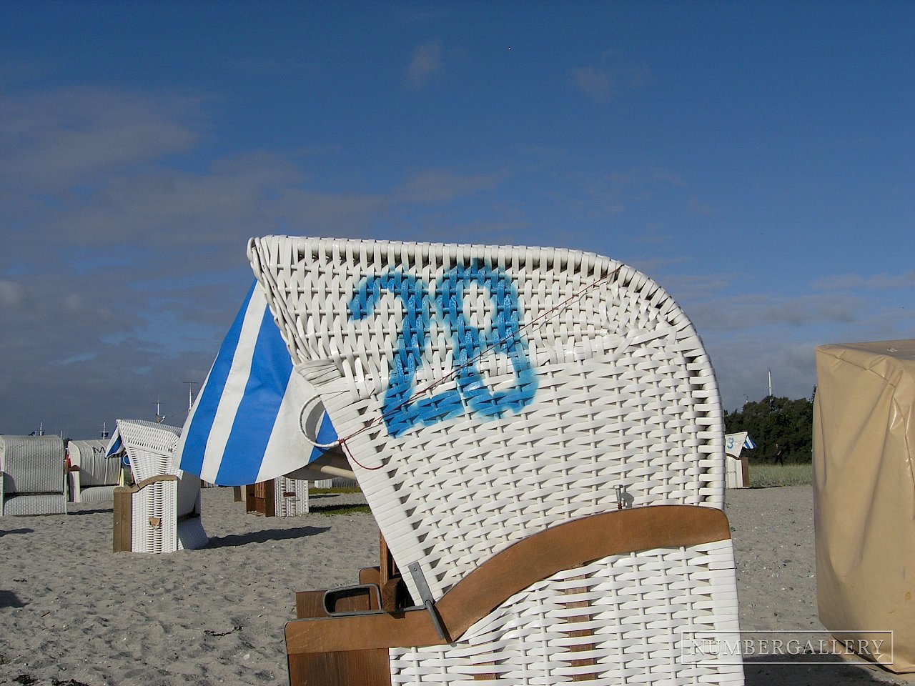 Strandkorb an der Ostsee