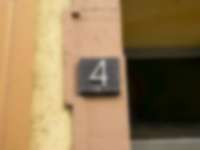 Hausnummer in Heidelberg