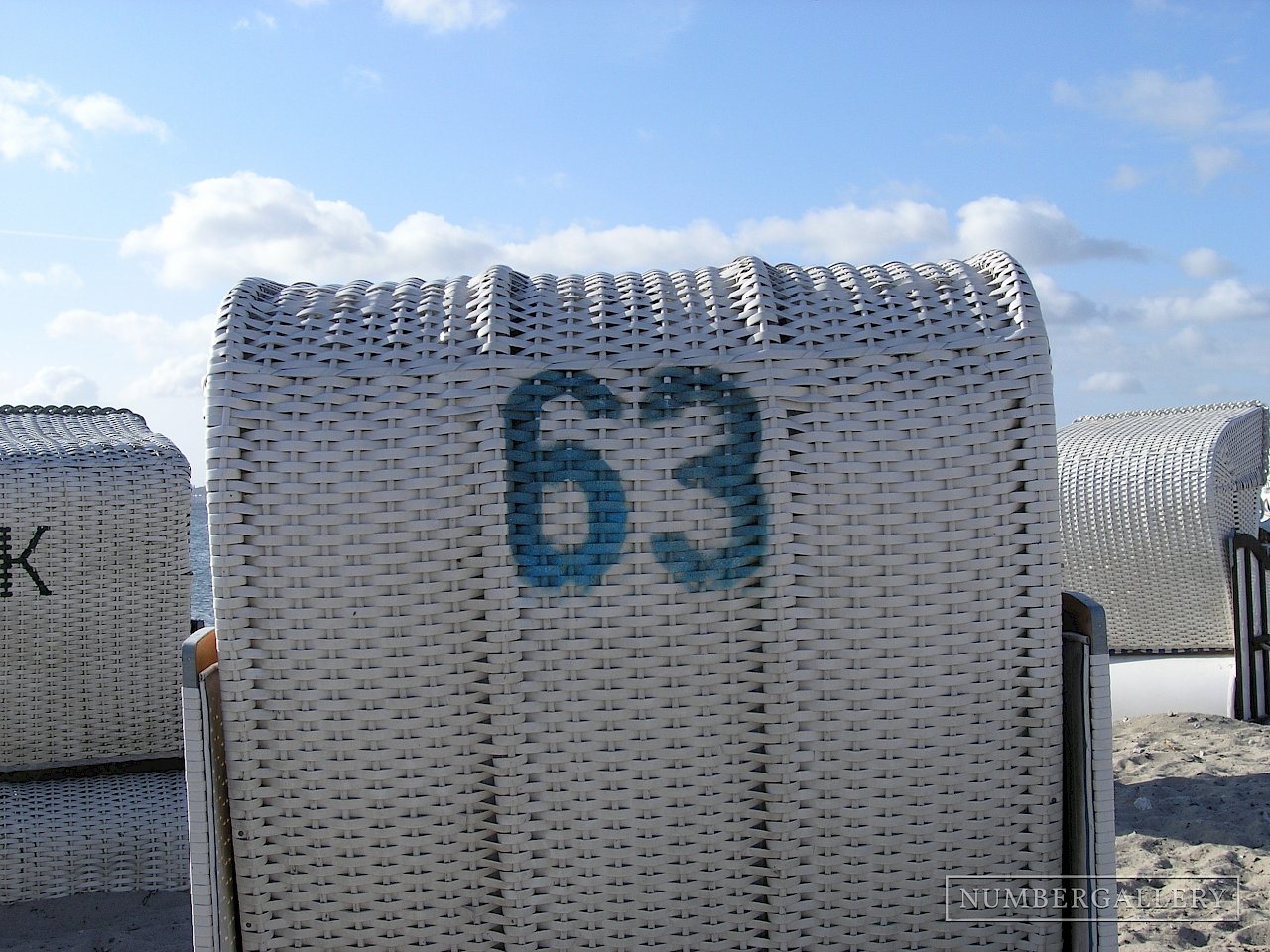 Strandkorb an der Ostsee