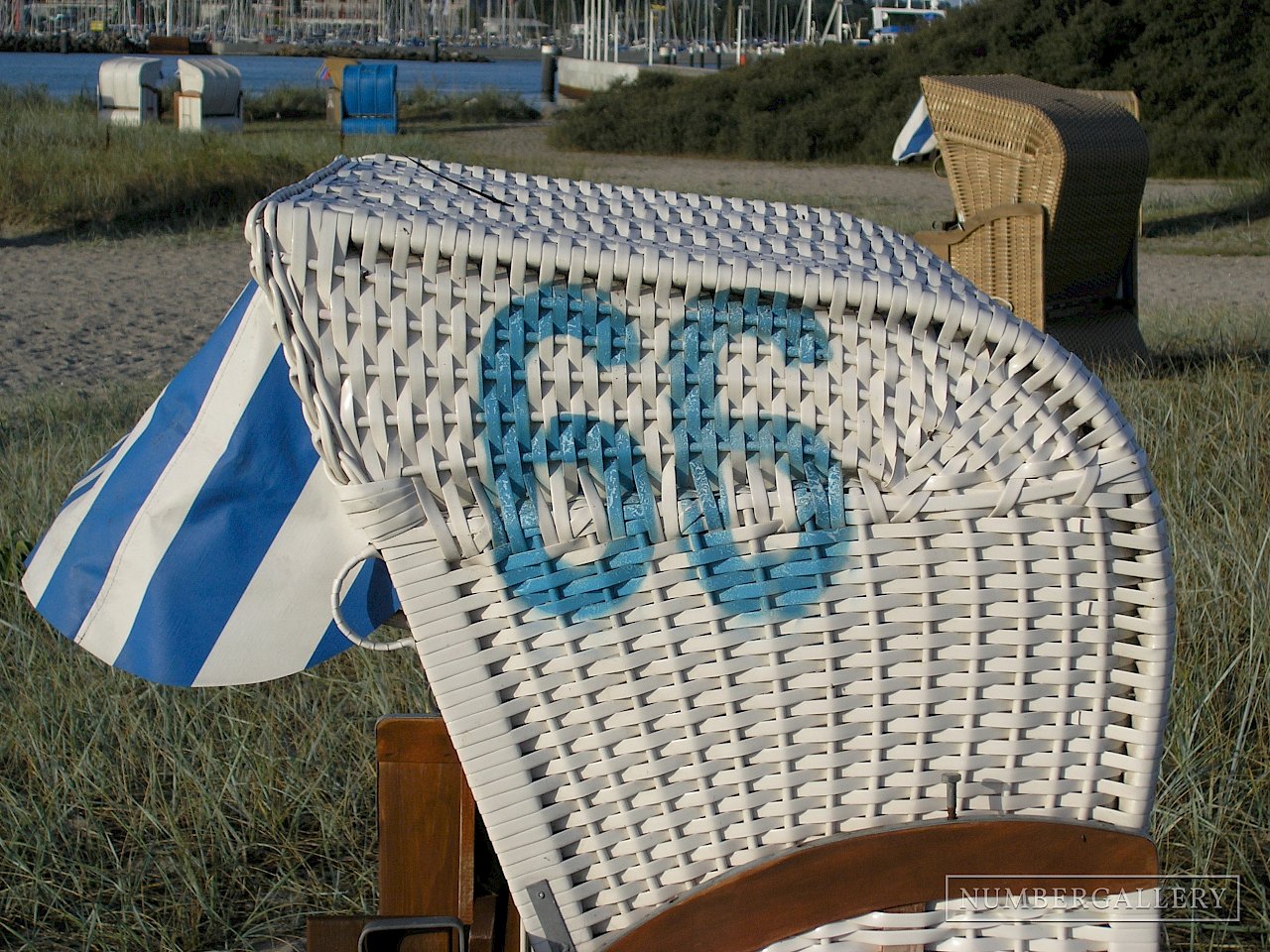 Strandkorb an der Ostsee