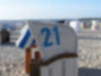 Strandkorb an der Ostsee