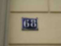 Hausnummer in Stralsund