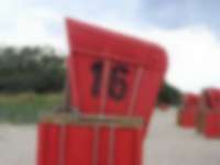 Strandkorb an der Ostsee