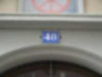 Hausnummer in Zürich