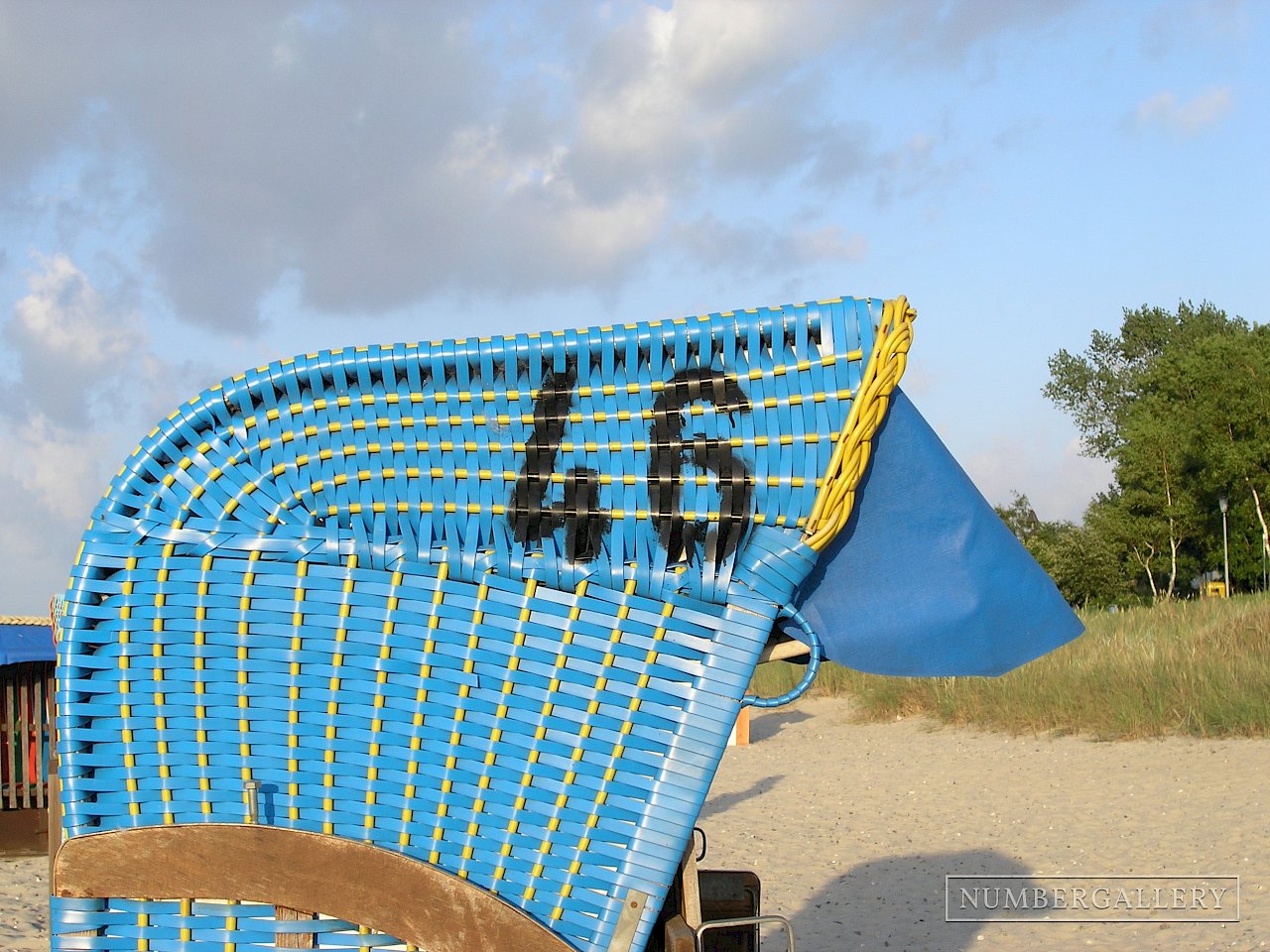 Strandkorb an der Ostsee