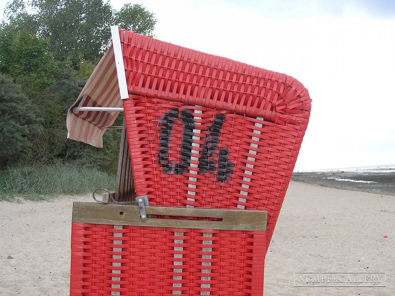 Strandkorb an der Ostsee