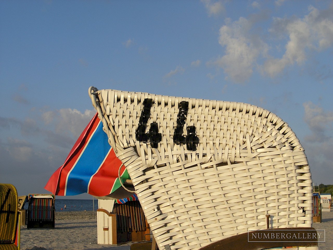 Strandkorb an der Ostsee