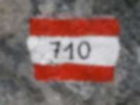 Wegmarkierung in den Dolomiten