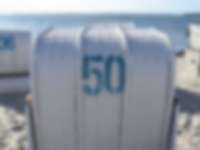 Strandkorb an der Ostsee
