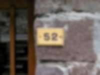 Hausnummer in den Dolomiten