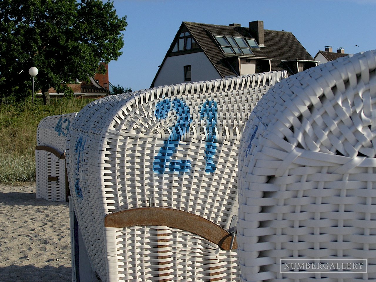 Strandkorb an der Ostsee