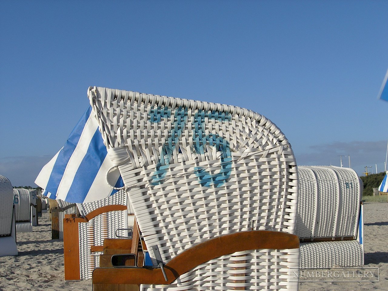 Strandkorb an der Ostsee