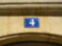 Hausnummer in Neuchâtel / Neuenburg