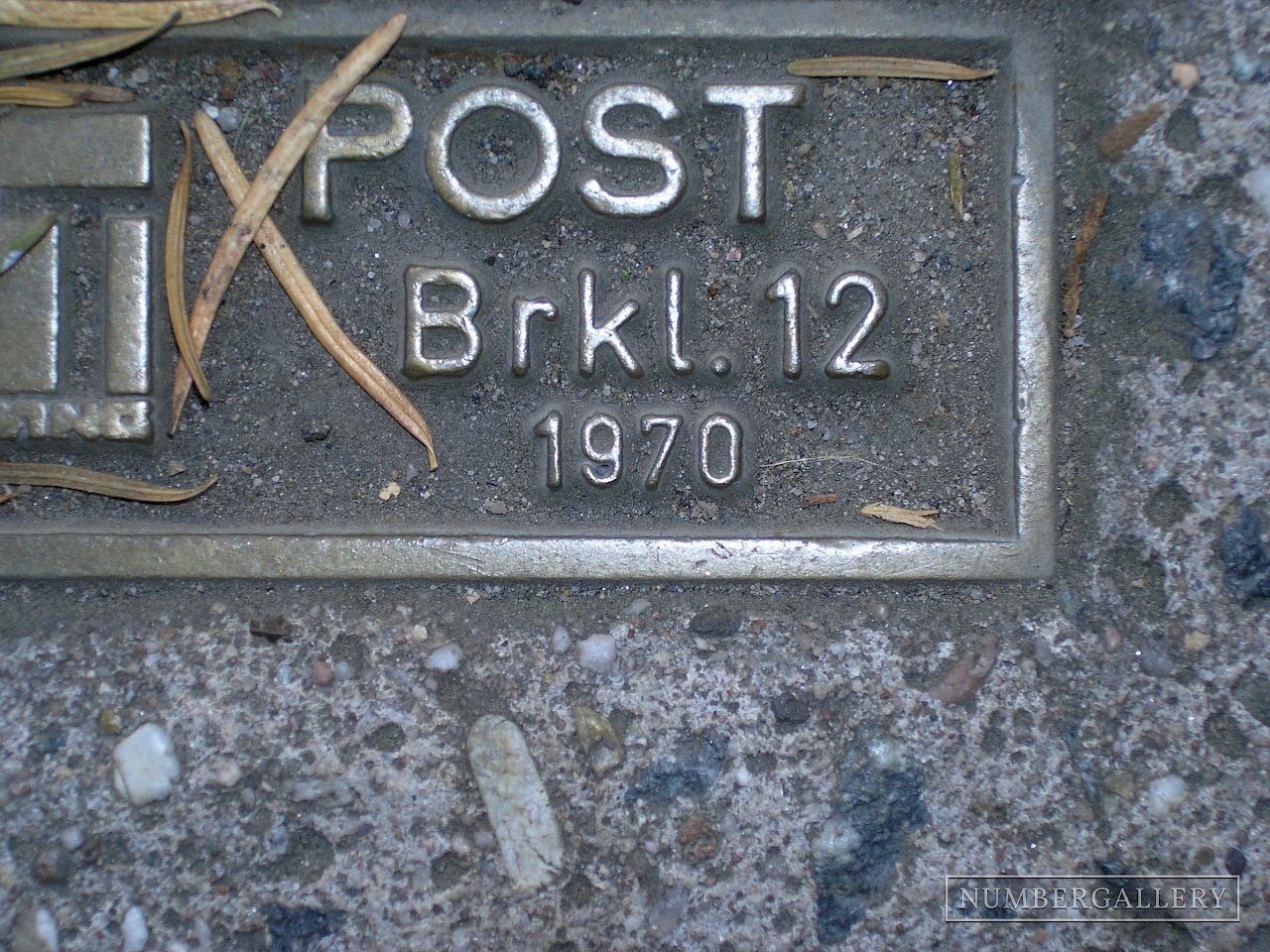 Postmarkierung mit Jahreszahl in Gießen